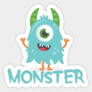 Monster - Aqua Child v2 Sticker